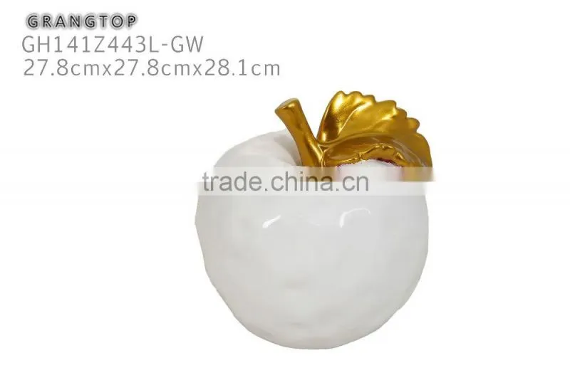 Glazed Apple Fruit Ornament for DecorationGH141Z443L-GWGH141Z443L-GW