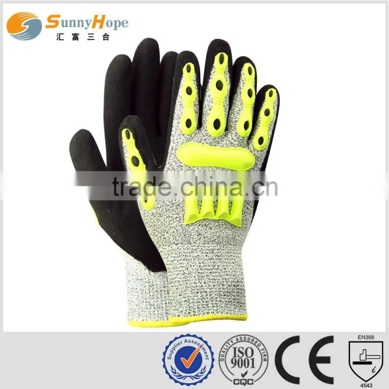 sunnyhope on sale blue nitrile gloves with TPR