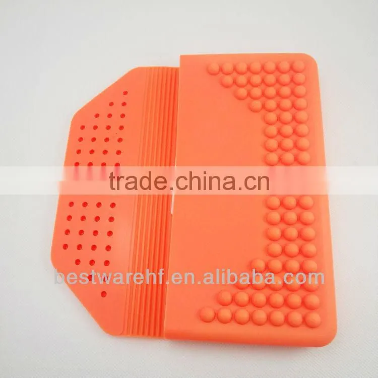 eco-friendly orange Silicone money Bag