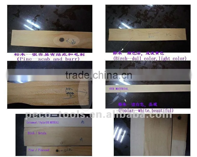polyfunctional wooden paint stir stick