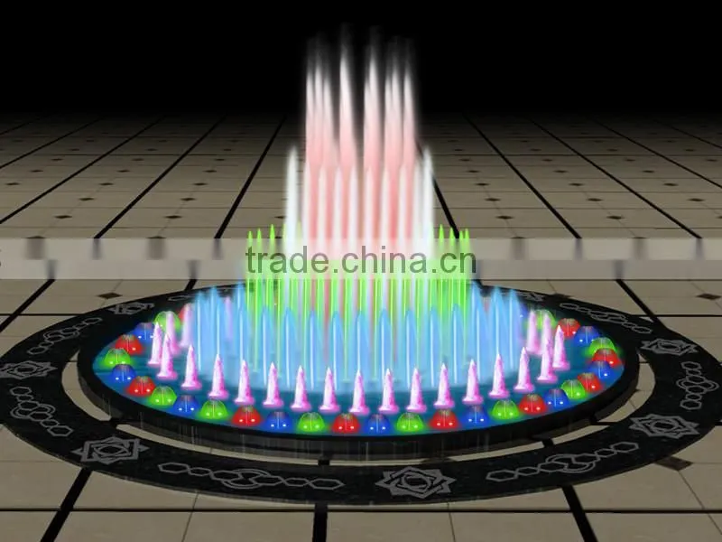 Music dancing for water decoration10m, 12m high jet dry fountain square fountain
