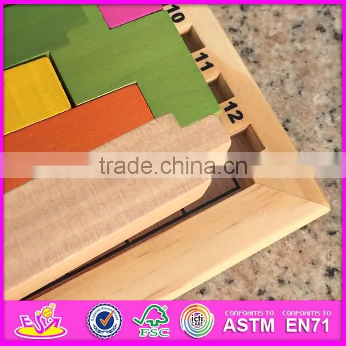 2016 newest children wooden puzzle board game,intelligence wooden puzzle board game,fashion wooden puzzle board game W11A042