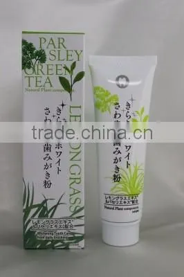 Japanese Toothpaste with Organic Green Tea Powder Matcha Teeth Whitening