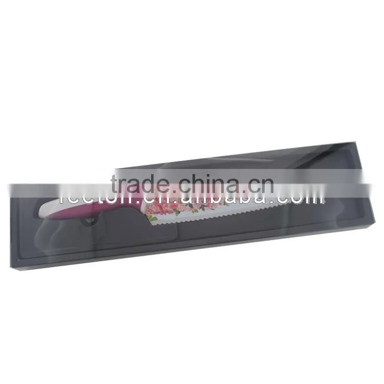 Stainless steel with rose coating chef knife