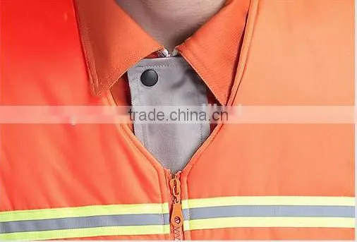 2017 OEM reflective tape vest industrial uniforms waistcoat