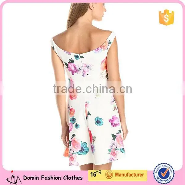 Women's Short Sleeve Bie Waist Ballerina Wrap Dress