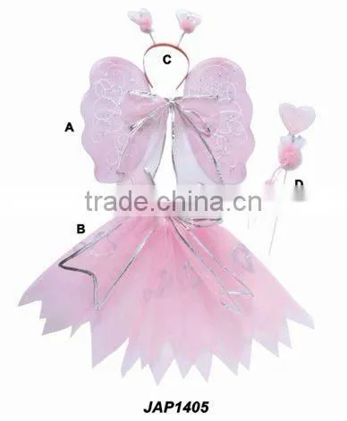 Colourful skirt Fairy Wing Set for children party