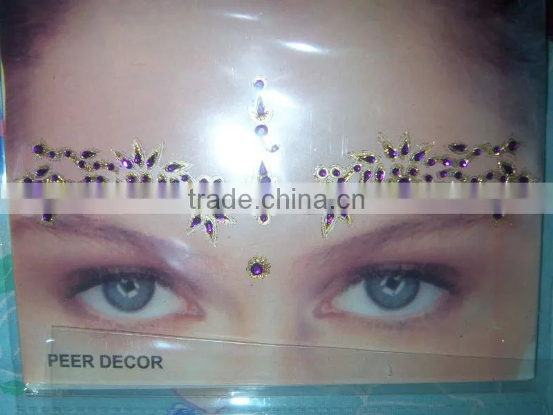 EYE CORNER face CRYSTAL TATTOO BINID STICKER , PAYPAL