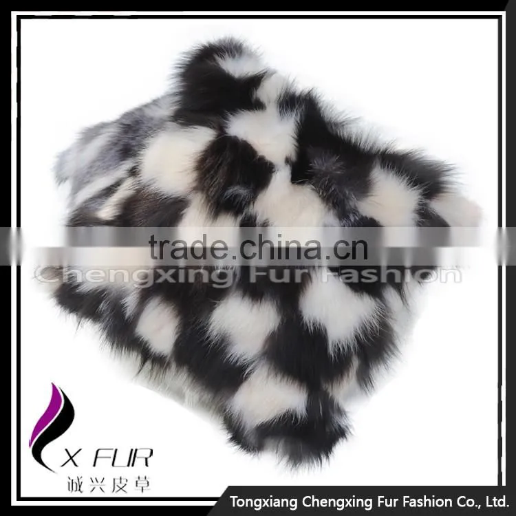 CX-D-33H New Arrival Seat Cover Fox Fur Cushion Cover Decorative Pillows Home Decor