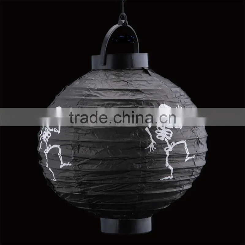 Halloween party supplies handmade paper Pumpkin paper lantern holiday decorative hanging lamp halloween lamp