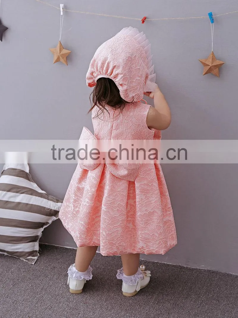 2017 New arrival baby Clothes wholesale hot sale cotton cheap Children's Boutique fashion 3-5 year old baby girl party dress