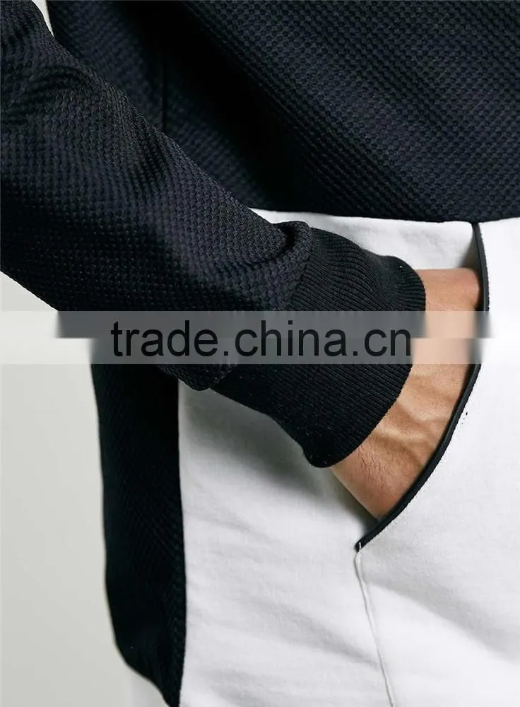Mens cheap cut and sew mesh sweatshirts mens