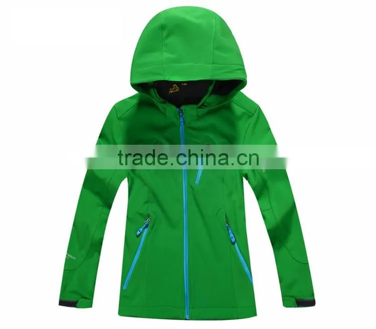 High Performance Breathable And Waterproof Children Winter Softshell Jacket