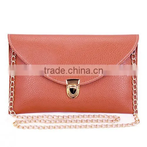 Hot sale Monogrammed Envelope chain clutch bag