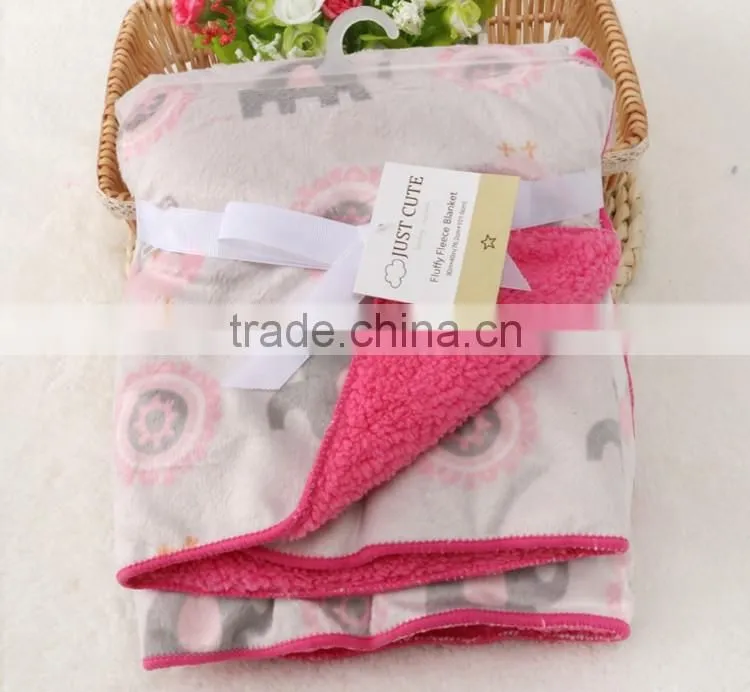 Newborn baby warm fleeces blanket