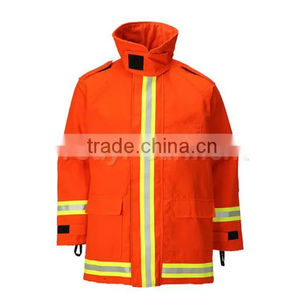 hi-vis fire retard workwear with flap pocket and articulated sleeve