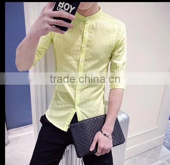 Cultivate one's morality 5 minutes of pure color sleeve shirt