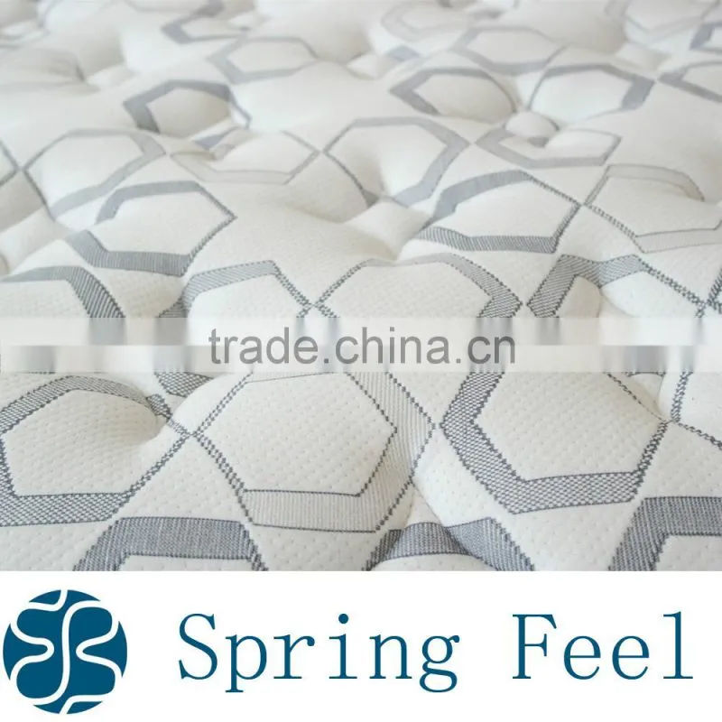 Twin Size Hotel Mattress Euro Top 3 zones Pocket Spring Mattress