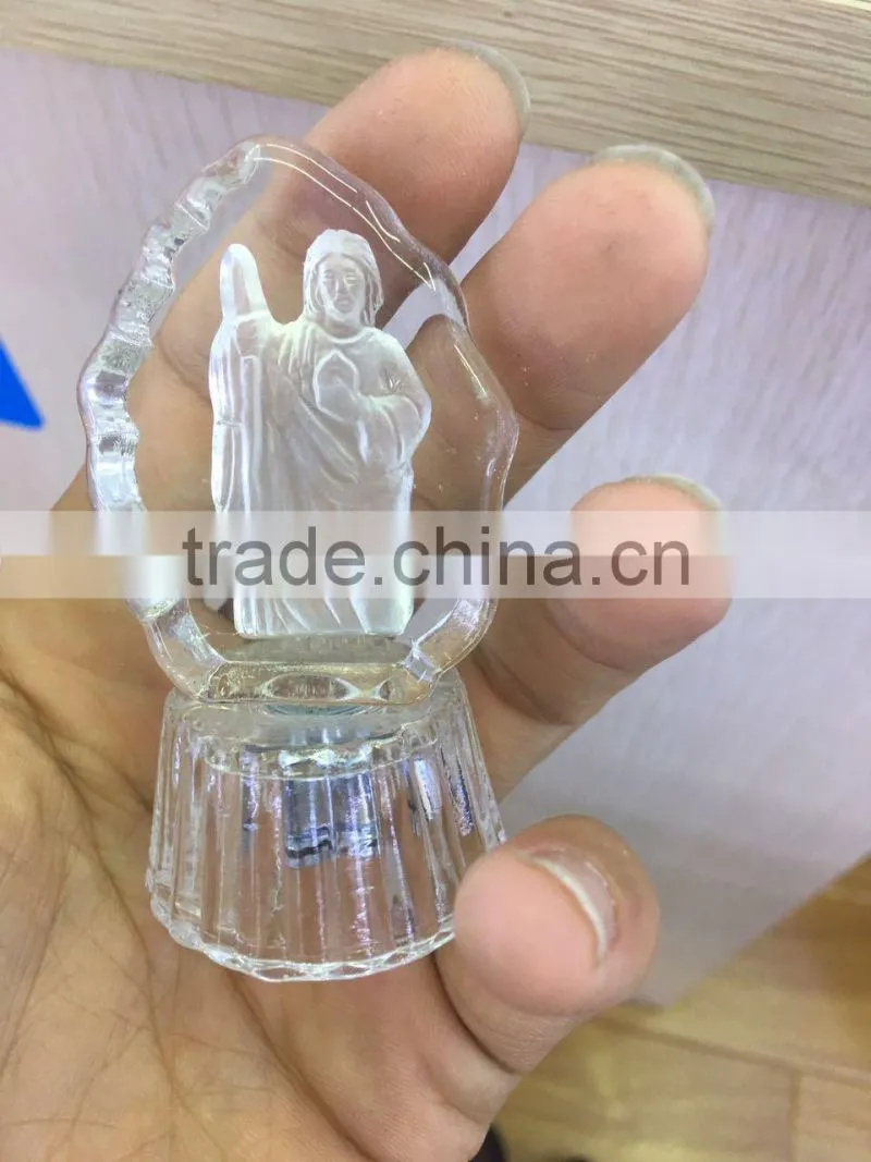 Wholesale Glitta Fashion wedding gifts for guests Christianity Jesus Christian crystal gift wedding favors JC-CC-01