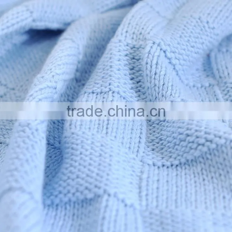 30"*60" plain newborn baby summer blanket 100% cotton baby blanket