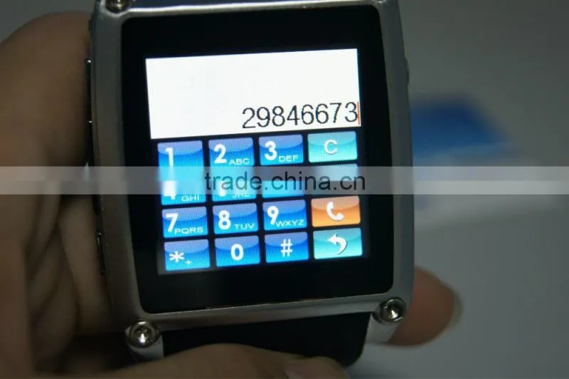 Android Bluetooth Wrist Smart Bracelet Watches Mobile Phone / Health Watch Phone