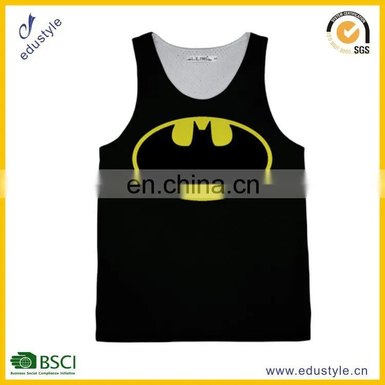 2015 new mens tank top wholesale sublimation tank top/custom gym tank top
