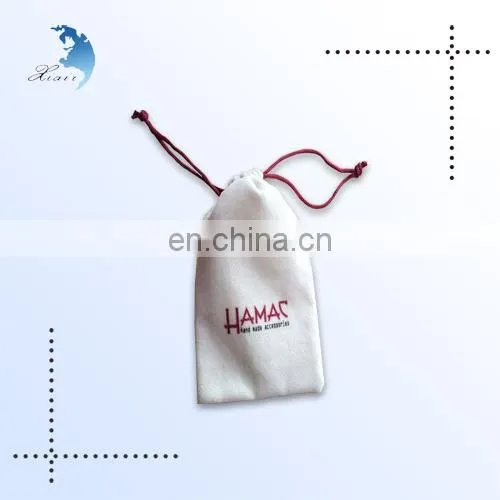 Custom size with personale logo velvet pouch jewelry bag with good service