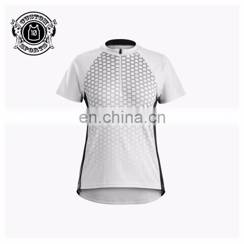 Unique cycling jersey with blank shorts sleeve shirts