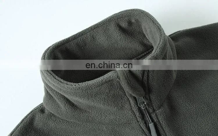 Men tactical polar fleece jacket
