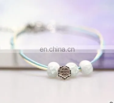 Chinese handicrafts fine jewelry ceramic beads bracelet lotus seed accessories honey lovers