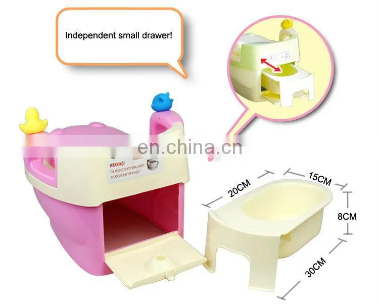 color full plastic convenient baby potty
