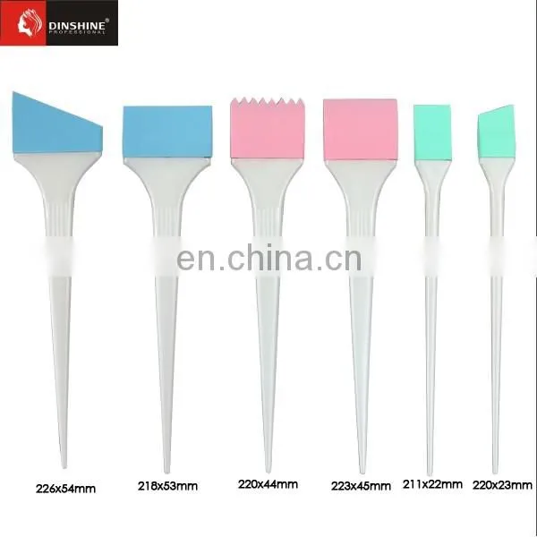 professional stylist plastic soft bristles hair dye brushes and combs for wholesale