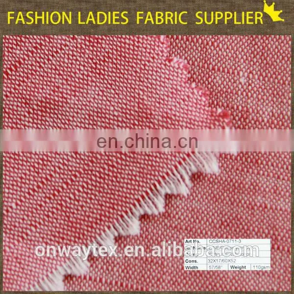 Woven reactive dyed linen viscose blend fabric Fabric, for Women Dress
