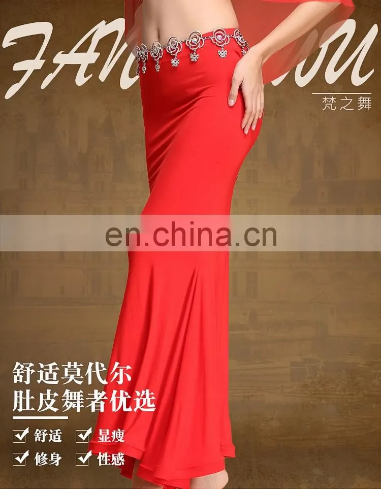 Q-6058 Arabic long circle modal women belly dance skirt