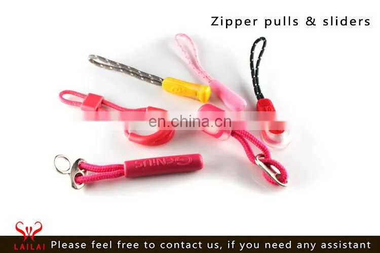 Custom novelty fancy zipper pulls wholesale for garment accessories