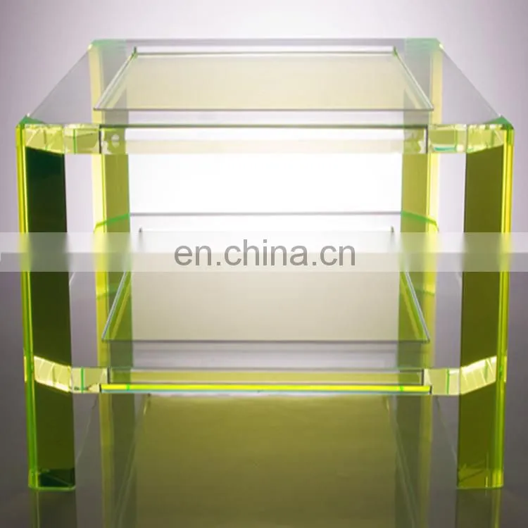 Hot sale high quality clear plexiglass coffee table