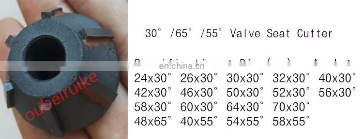 Vale Repair Tools 60degree Angle Carbide Tipped Valve Seat Reamers, High Quality Valve Seat Cutters