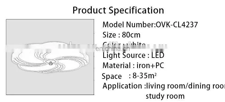 Factory hot sales romantic warm living room LED ceiling lamp lights bedroom modern simple restaurant lights