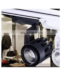 30w led shop light flexible adjustable rotating track rail light for exhibition hall
