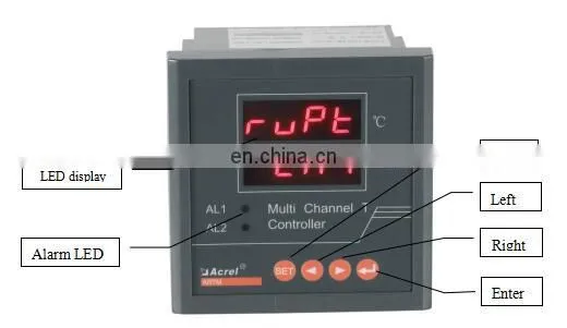 ARTM-8 Multi 8 channel Temperature meter with RS485 Modbus Alarm output