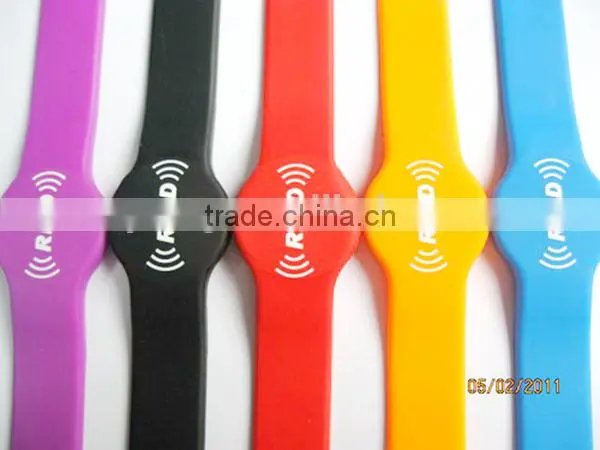 China Manufacturer Waterproof Custom Rfid Woven Wristband In Access Control