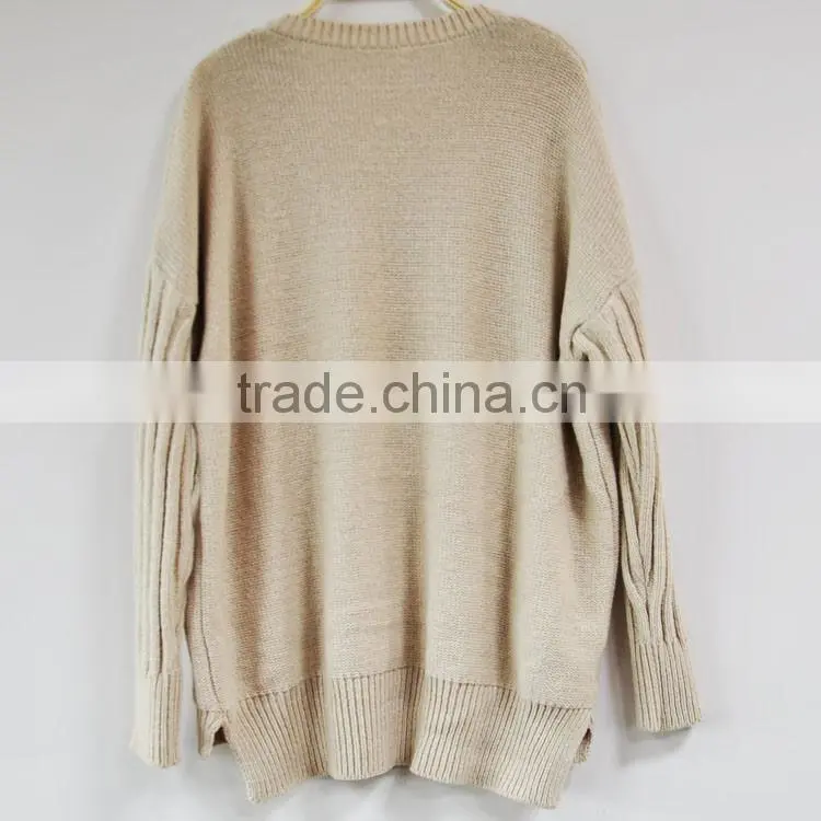 Plain latest cashmere sweater designs for girls 2016