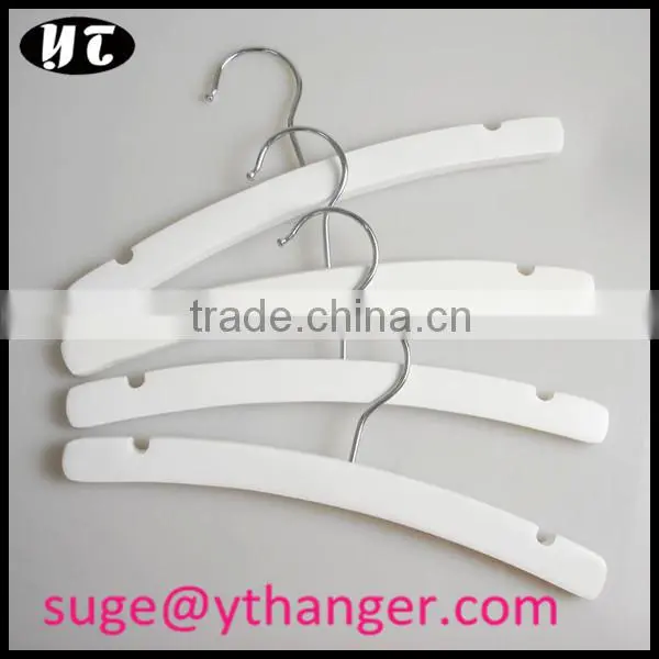 WKL158 white children hangers silver color hangers wood