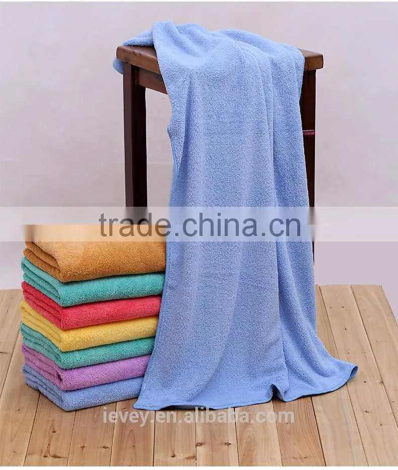China market of electronic Super absorbent Coralon towel 70*140CM canbe add your logo more colors for choose