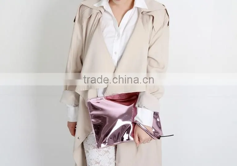 2016 New Design Fashion Lady Genuine Leather Envelope Clutch Bag