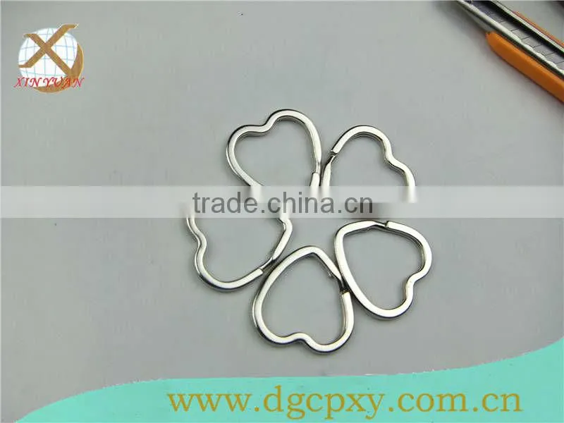 beautiful heart shape split key rings bulk