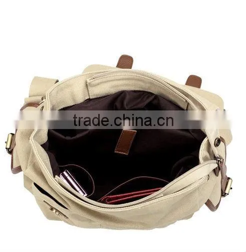Black vintage fashion canvas backpack