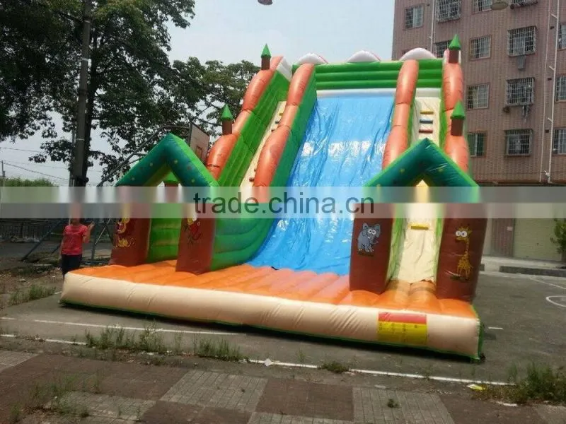 Cheap Ao QI PVC Trapualin Inflatable Water Slides for USA market