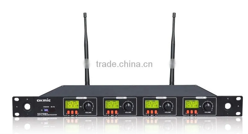 karaoke microphone/multi-channel wireless microphone/4 channels wireless microphone