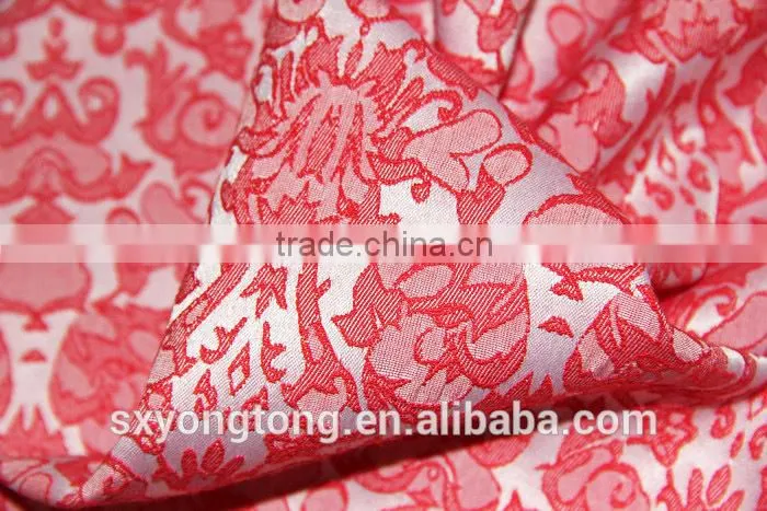 Polyester/Cotton jacquard fabric with weft elastic